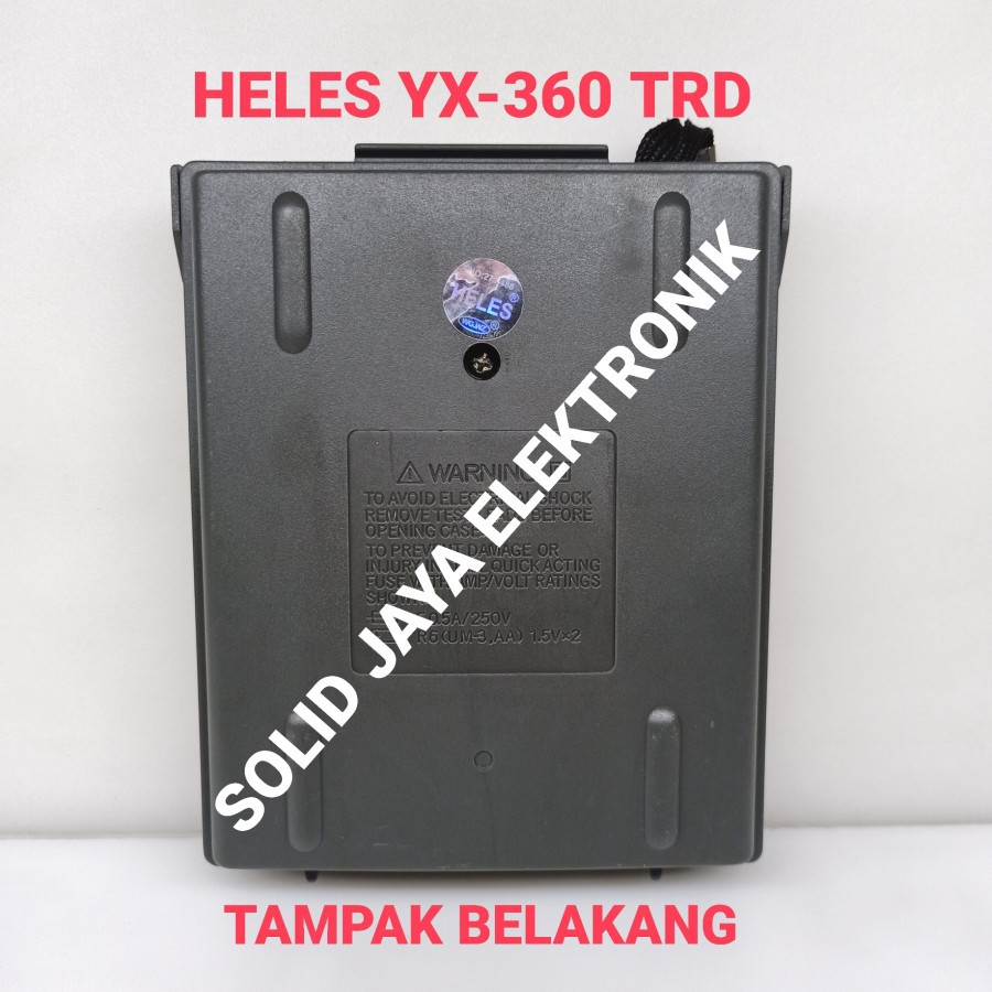 MULTI TESTER HELES YX-360TDR MULTITESTER METER ANALOG AVOMETER YX 360 TDR YX360 TDR ASLI ORIGINAL