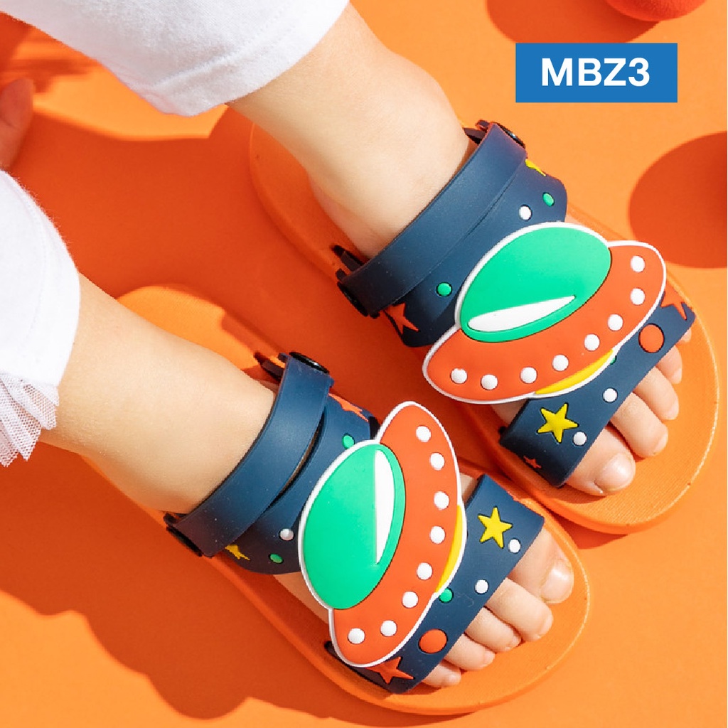 LAPAGO - Sandal Slop Anak Laki Laki Perempuan Anti Licin Karet EVA Umur 1-7 Thn Type MBZ