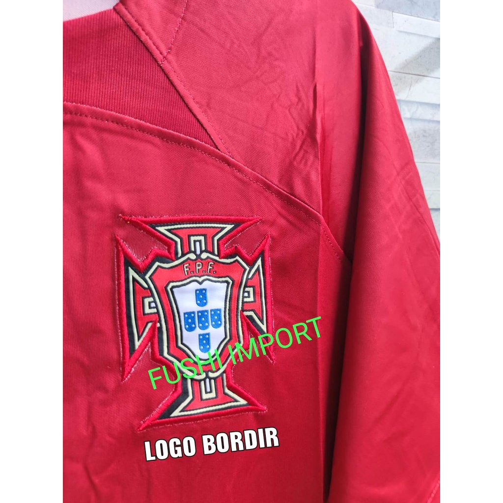 Setelan Jersey Baju Bola Portugal Home World Cup Piala Dunia 2022 ( Fullset Satu Set ) Grade Ori