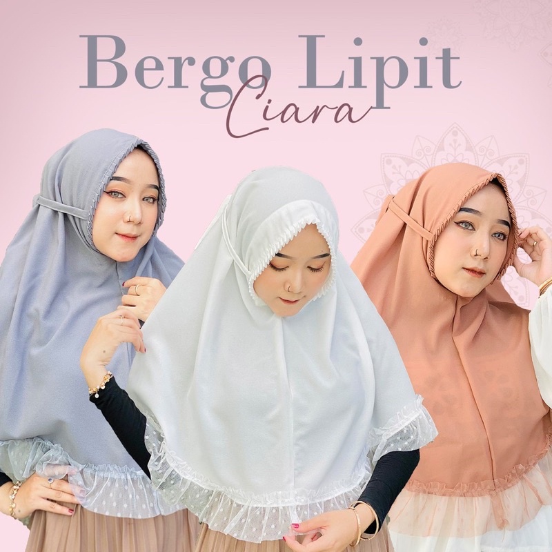 BERGO EZA MARYAM LIPIT TILE DOTTY HIJAB JILBAB KCB REMPEL PREMIUM DOTY PREMIUM