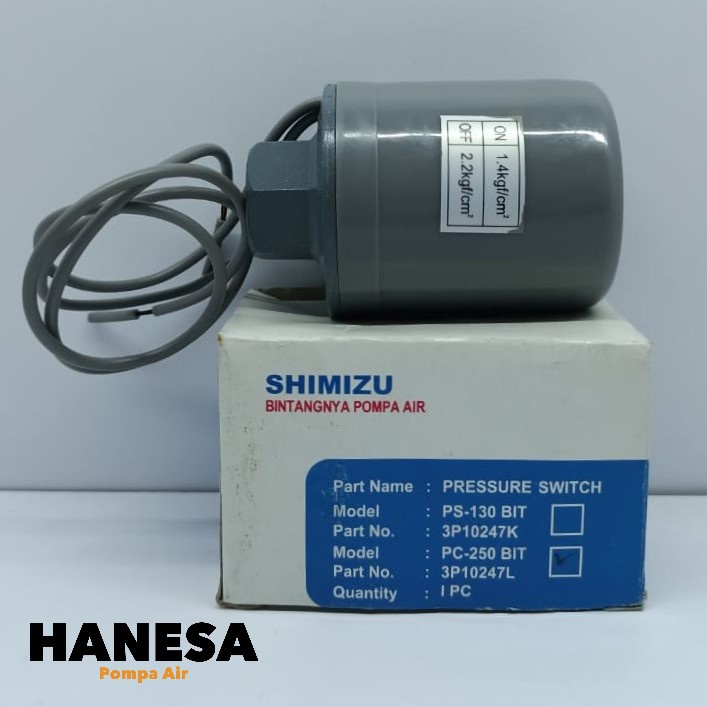 OTOMATIS SHIMIZU PC 250 BIT / PC250 / PRESSURE SWITCH / Otomatis Jet Pump Tabung Bawah