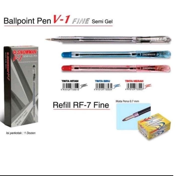

<QuW ☼> (130gr) 1pak pen polpen snowman v1 |Lagi.populer