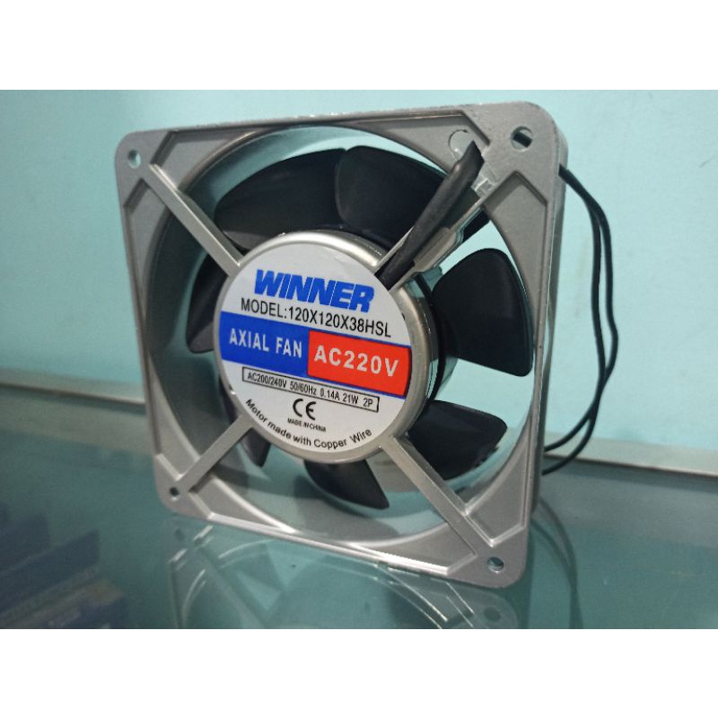 KIPAS COOLING FAN BESI BESAR 12 X 12CM AC 220V POWER AMPLIFIER