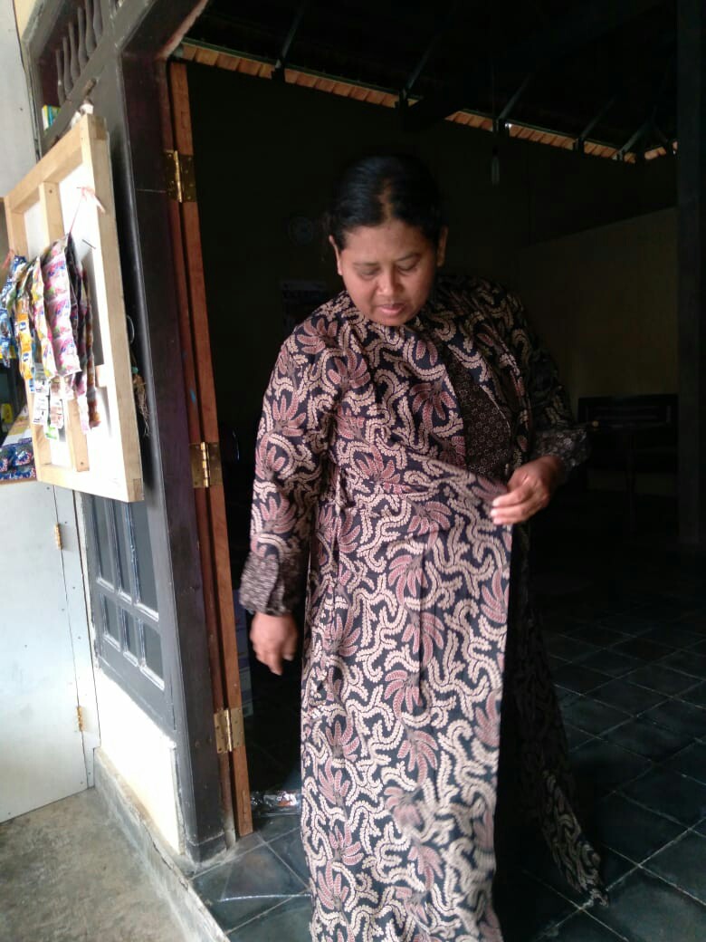 Gamis Batik Couple Kemeja Kardi Jumbo Modern