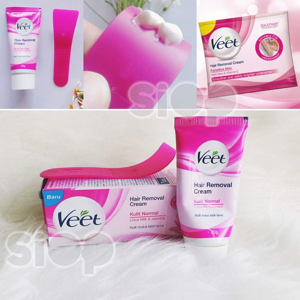 Veet Hair Removal Cream Perontok Penghilang Bulu Bpom Shopee Indonesia