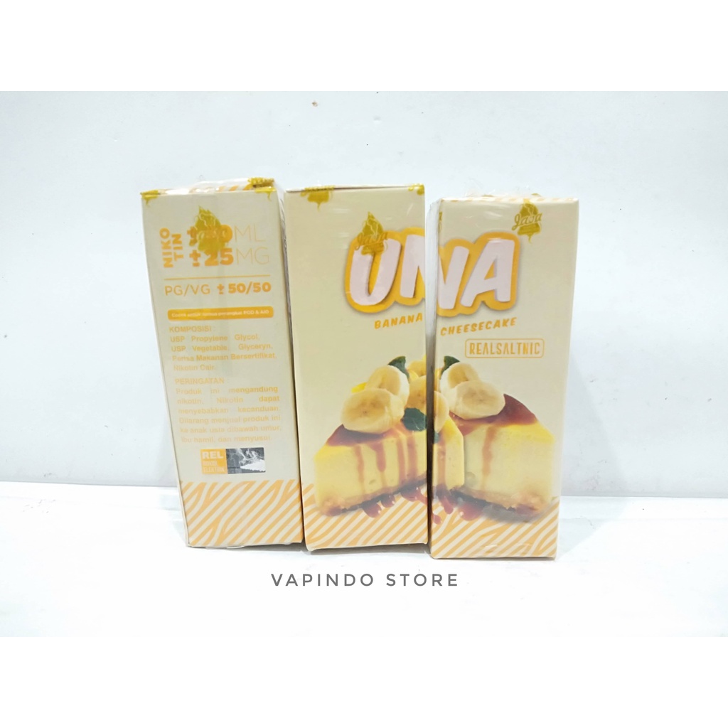 NIC 25MG UNA BANANA CHEESECAKE SALT 30ML NIC BY VAPOR KING