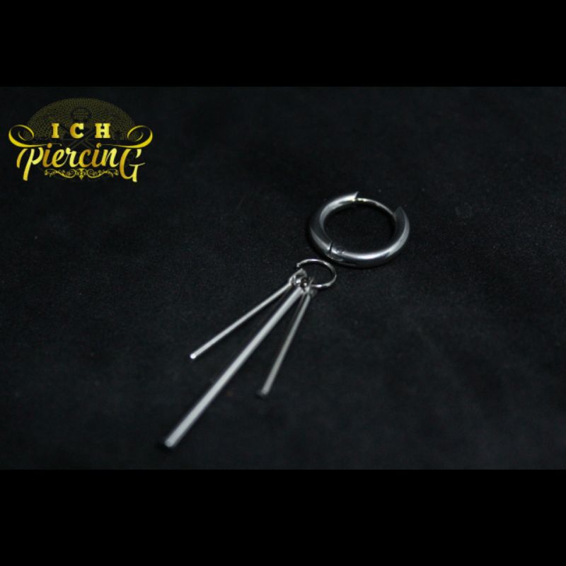 ANTING HOOPS TINDIK  MODEL GANTUNGAN STYLE COWOK KOREA