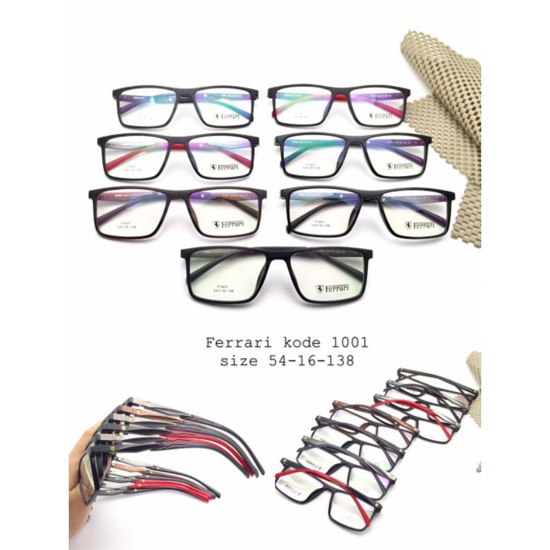 Frame Kacamata Pria/Cowok Lensa Minus+Antiradiasi