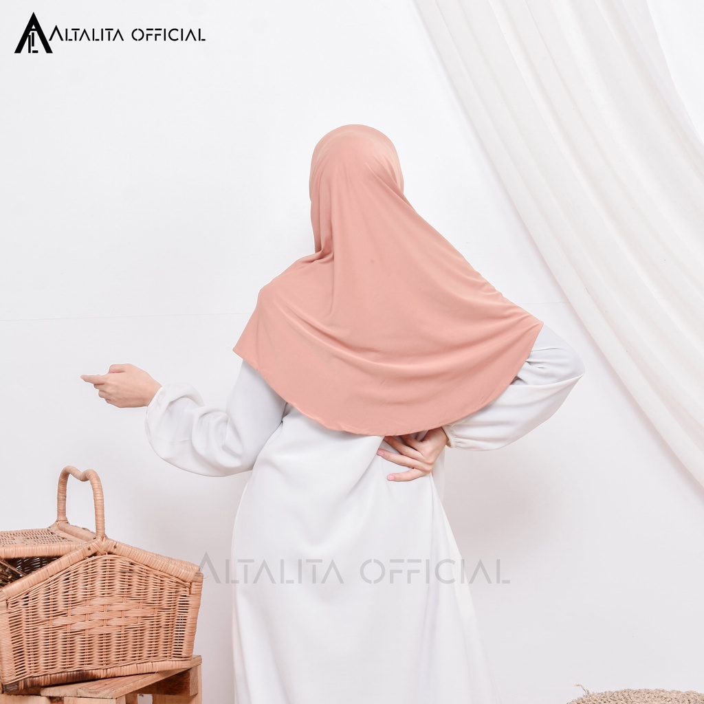 Altalita - Hijab Instan Hamidah Jersey Menutupi Dada Untuk Sekolah Olahraga Sehari-hari