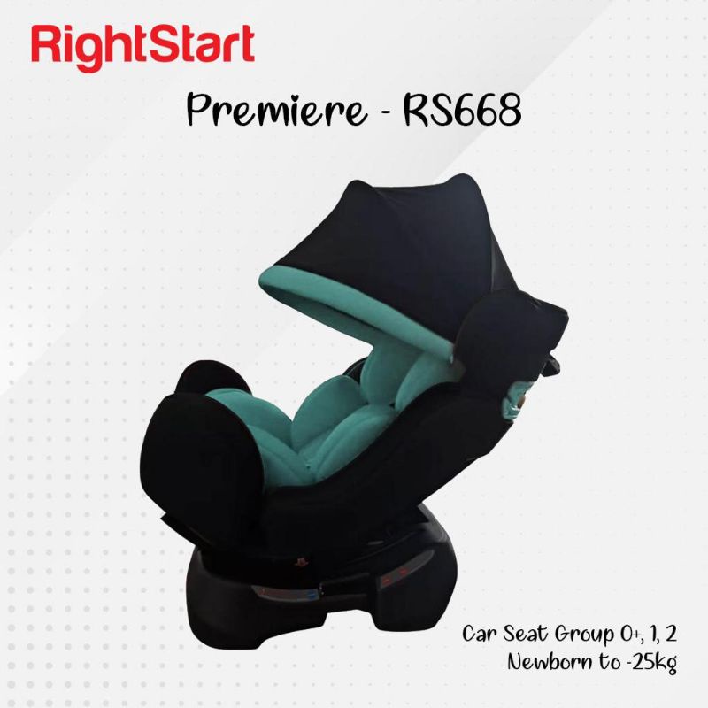 Right start car seat chancellor RS670 dan gogo premiere RS668 tempat duduk kursi bayi dimobil