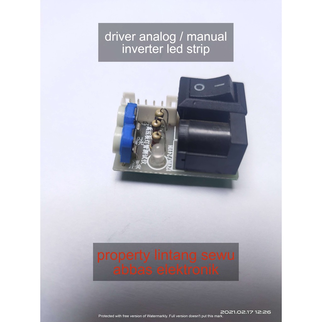 MODUL DRIVER ANALOG MANUAL INVERTER LED STRIP LIDI 12V - 24V