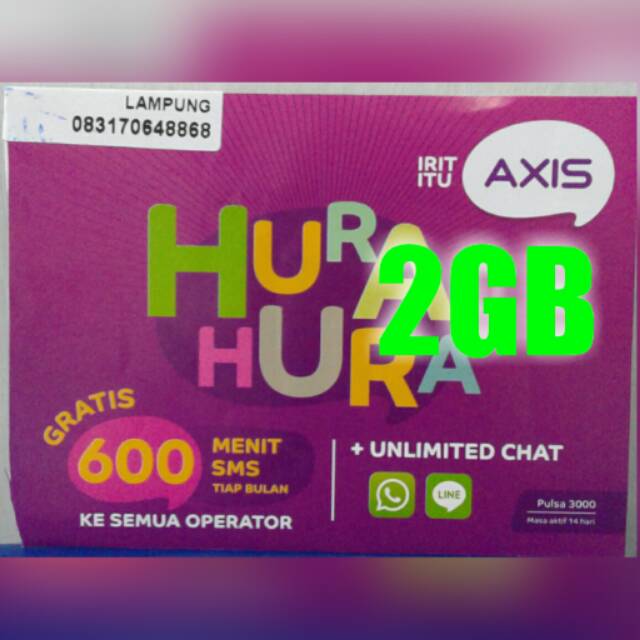 Axis 2GB 2bulan 3G