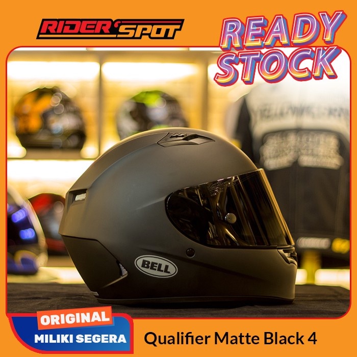 Helm Motor Bell Qualifier Black Matt Full Face Original Helmet Touring