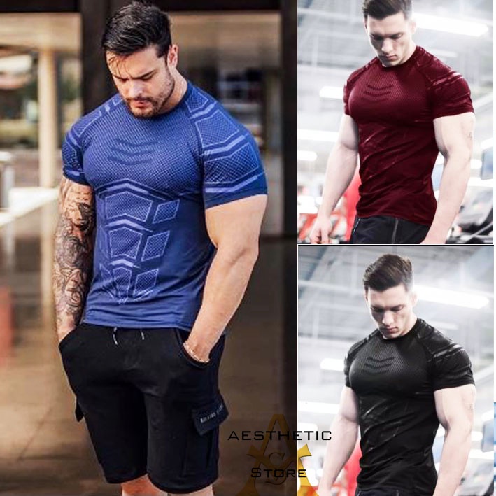 Kaos gym Pria Kaos Olahraga Pria Kaos Fitness Pria