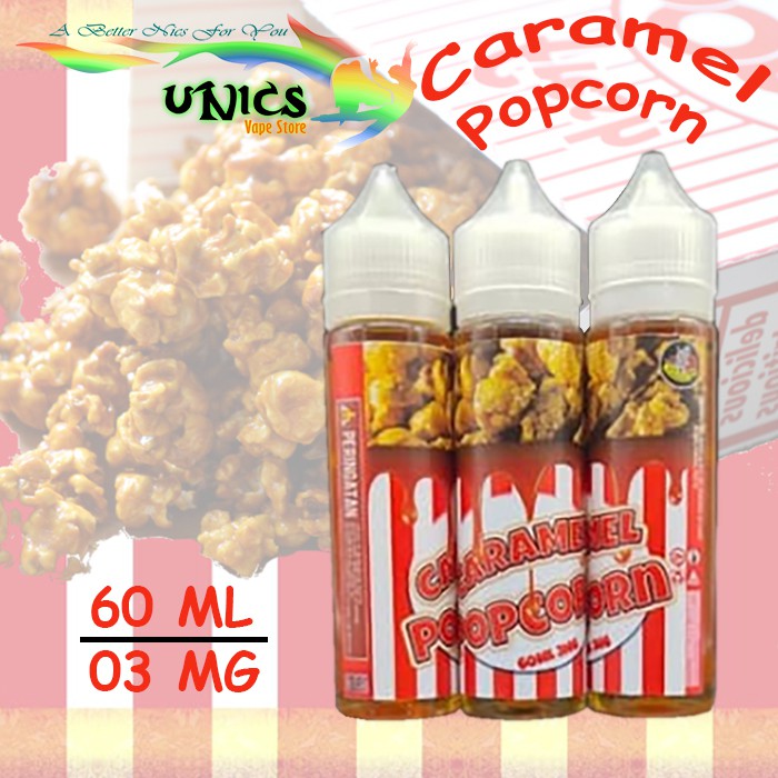 Jual Liquid Vape Freebase Caramel Popcorn by Screaming Inc Likuid