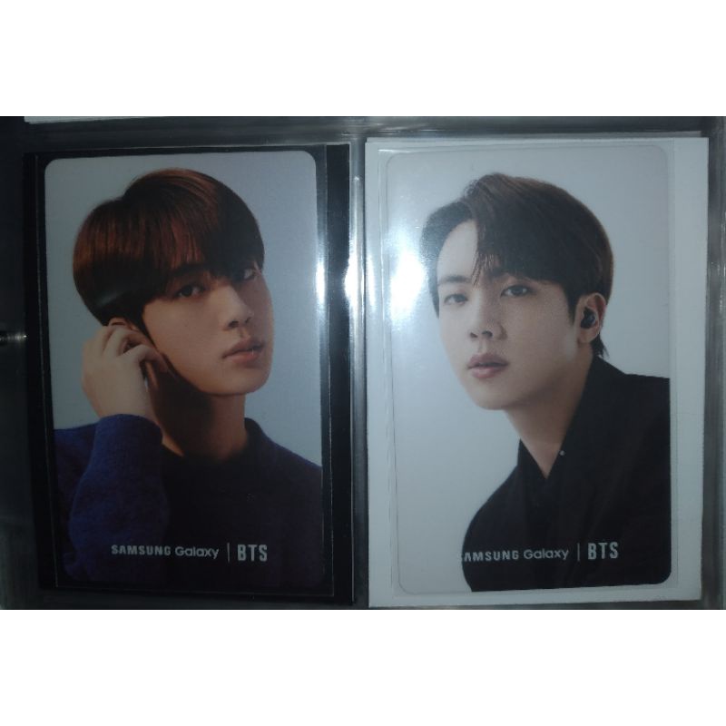 PC SAMSUNG LATIN JIN BTS SEOKJIN PHOTOCARD SAMSUNG S21 REGULER SAMSUNG LATIN