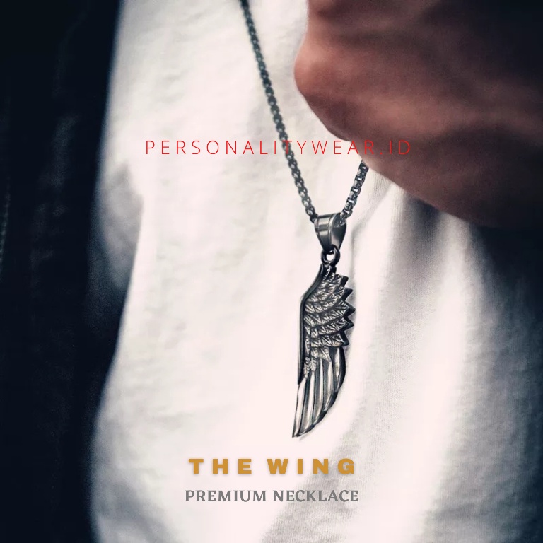 Kalung Pria Keren Rantai Anti Karat Original Kekinian THE WING