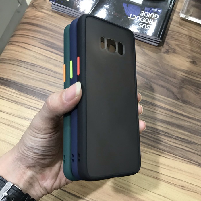 PREMIUM HYBRID CASE BLACK DOVE ANTI PECAH FOR SAMSUNG S8