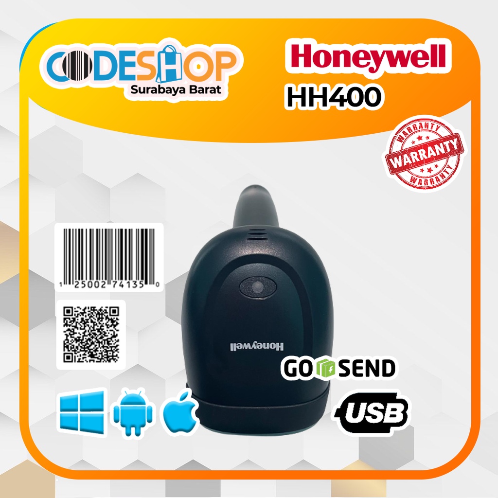 Scanner Barcode Honeywell HH 400 1d 2d Usb