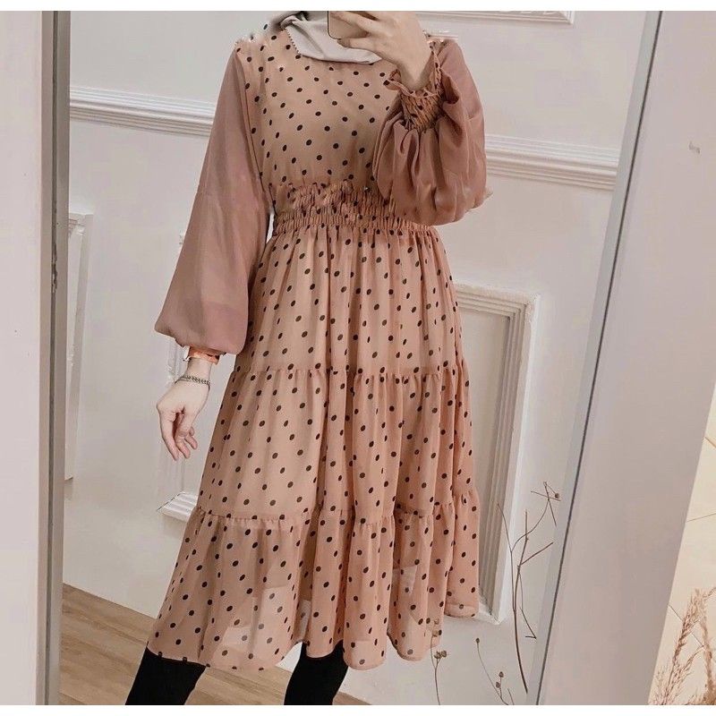 TUNIK CHELSEA POLKADOT BAJU ATASAN WANITA