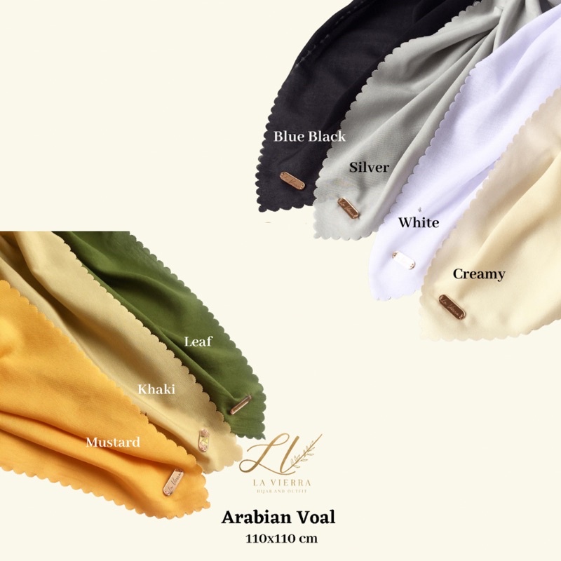 Part 1 Voal Arabian Jilbab Polos Sahara Hijab Segiempat-5