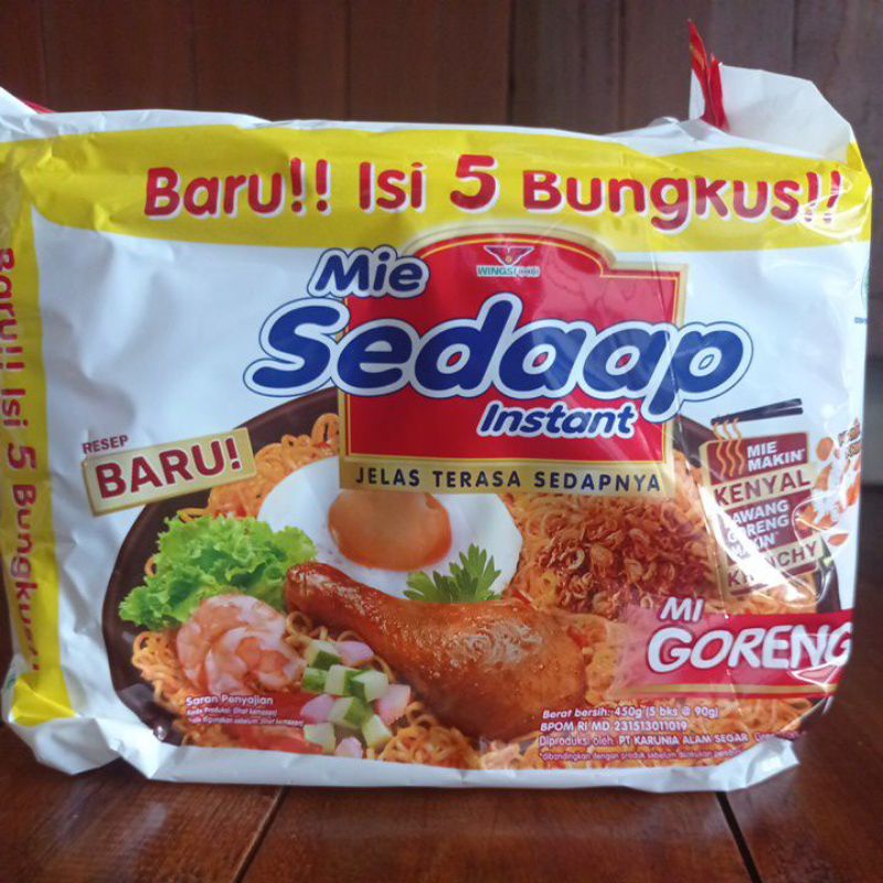 

Mie Sedaap goreng isi 5 bungkus