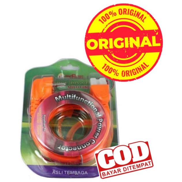 kabel power CPU komputer, MAGIC COM 1.8 meter BEETSTER hitam orange computer cable