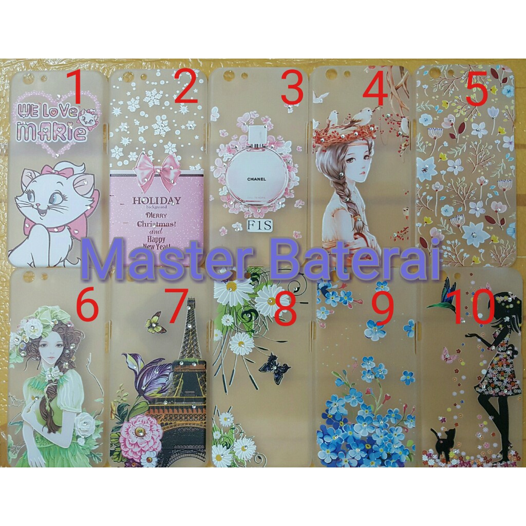 New Hardcase Diamond Blink Case Transparan Oppo F1S