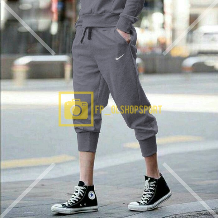 Celana Jogger Pants Pendek 3/4 Celana Training Sweatpants Keren