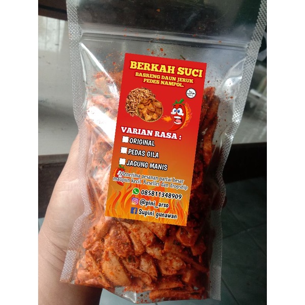 

[120gr]BASRENG DAUN JERUK / BAKSO GORENG / BERKAHSUCI BASRENG / BASRENG PEDAS