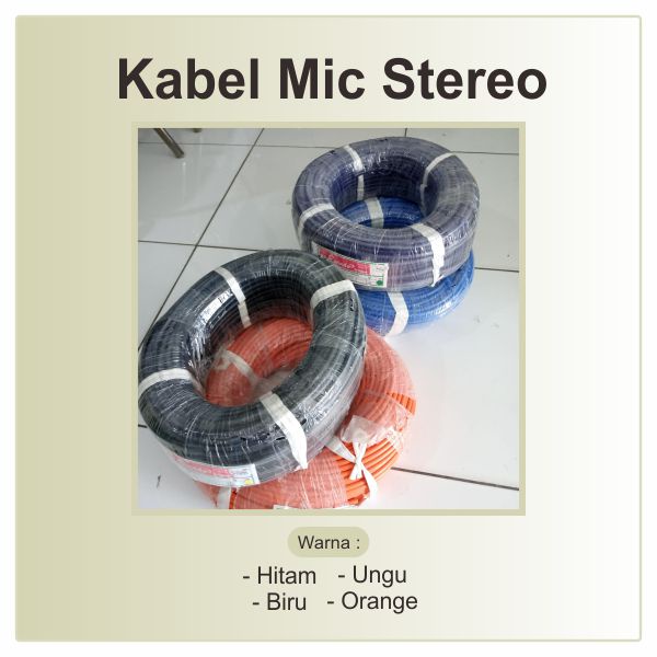 Kabel Mic Stereo SINAR 100m Cable Microphone Stereo Original bukan CANARE Mono 100 m meter 1 roll