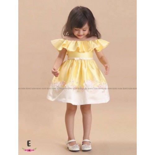 DRESS PESTA ANAK BW SABRINA YELLOW