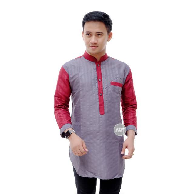 KURTA PRIA LENGAN 3/4 COTTON COMBADE M-XXL