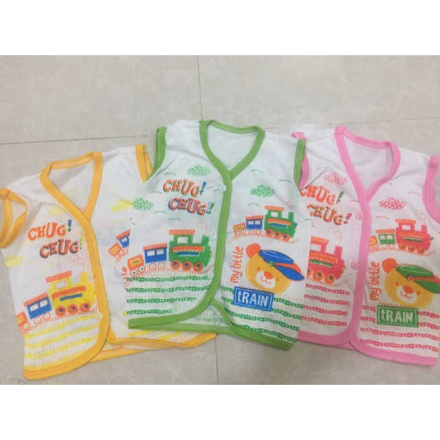 Baju bayi atasan tanpa lengan (12 pcs)