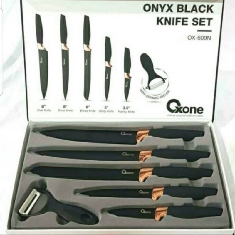 Oxone OX 609 - Pisau Set Onyx Black