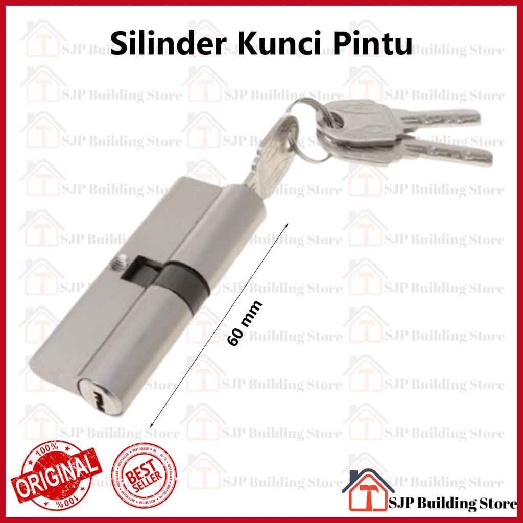 Silinder kunci besar anak kunci besar Cylinder l Silinder l Anak Lubang Kunci Pintu Kecil Jantung Kuningan