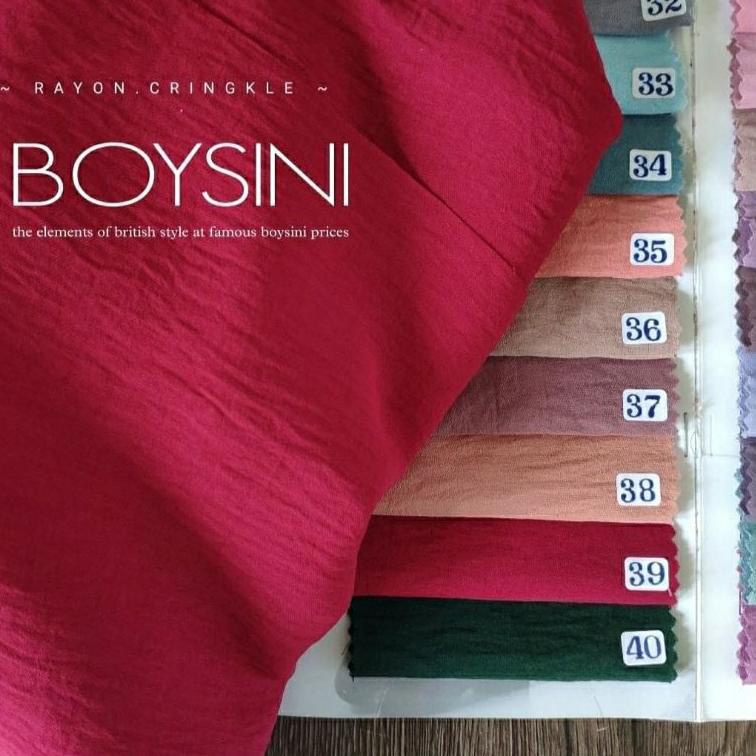 (Alena textile) KAIN CRINKLE AIRFLOW POLOS / RAYON CRINKLE [Br31au22ᴼ]