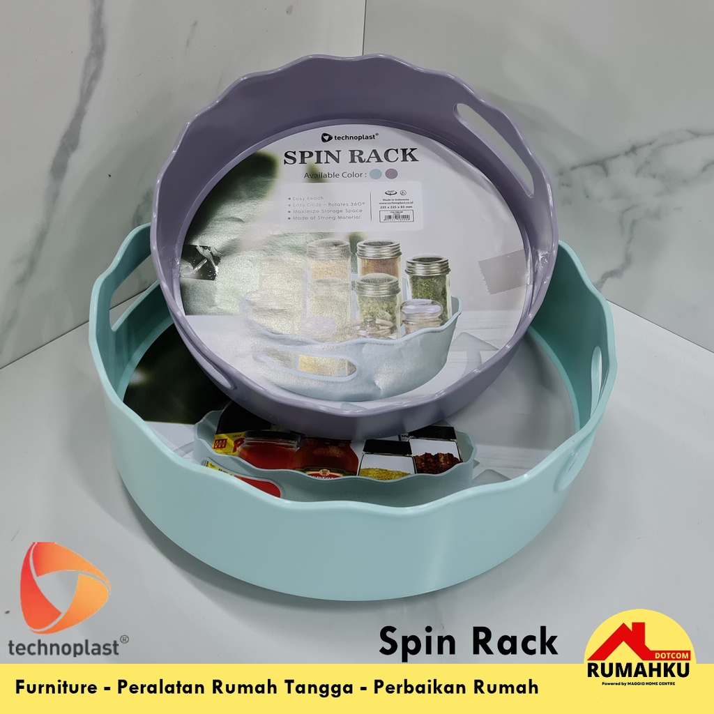 TEMPAT BUMBU PUTAR - TEMPAT MAKANAN PUTAR - TEMPAT PENYIMPANAN PUTAR - SPIN RACK - TECHNOPLAST