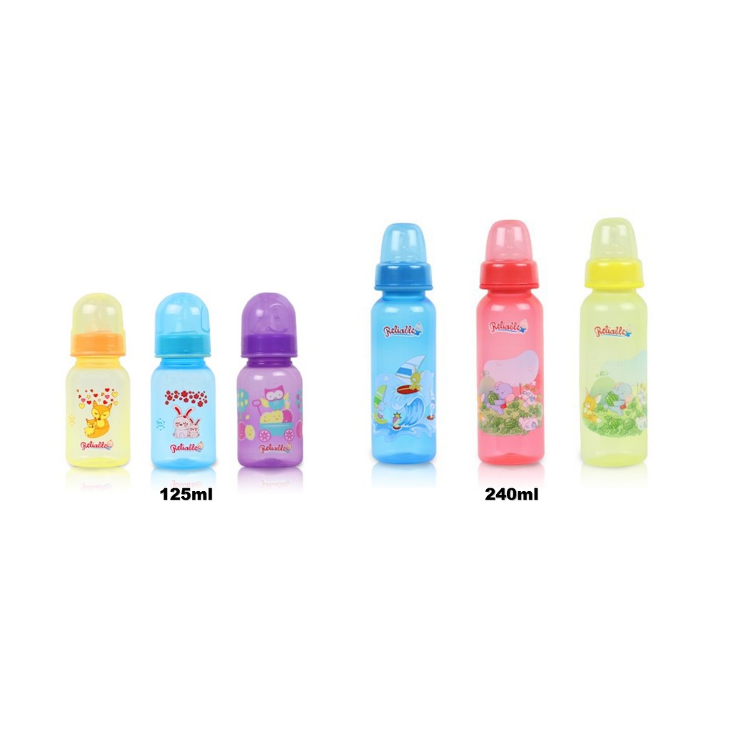 Reliable Botol Susu Warna 125 ml / 240 ml