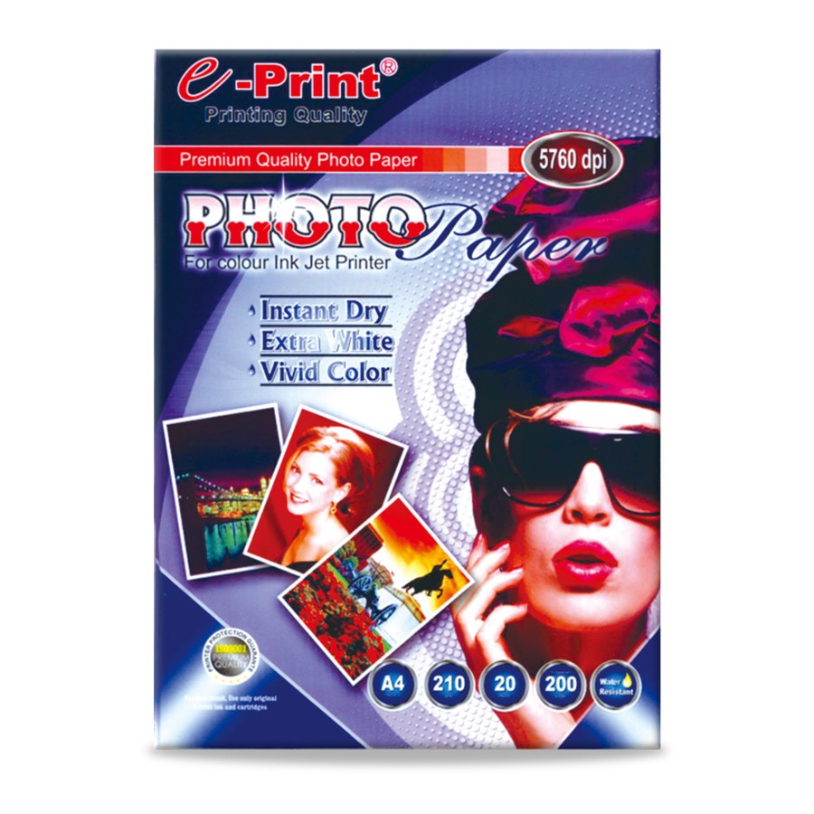 e-Print Glossy Photo Paper Blue A4