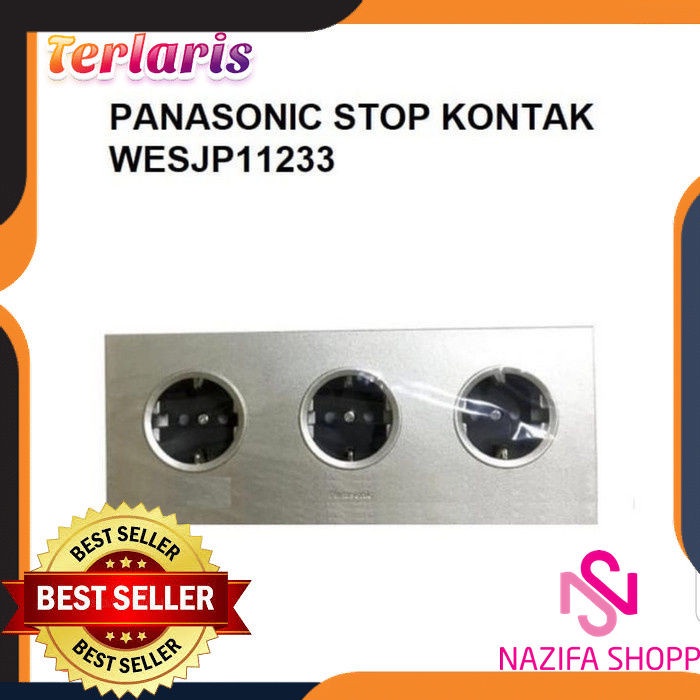 Panasonic Stop Kontak Wesjp 11233/Panasonic Stop Kontak 3 Gang