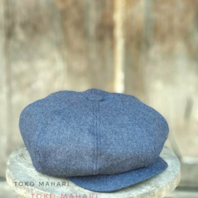 Topi newsboy pria / topi baret / topi jamur / flat cap / topi sutradara / topi kodok / topi patino