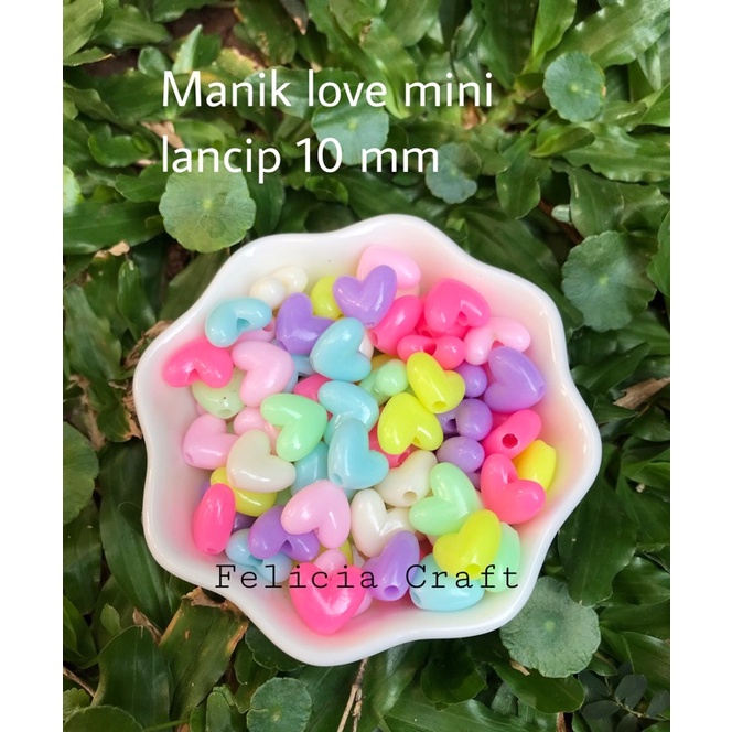 20gram. Manik love mini lancip 10mm