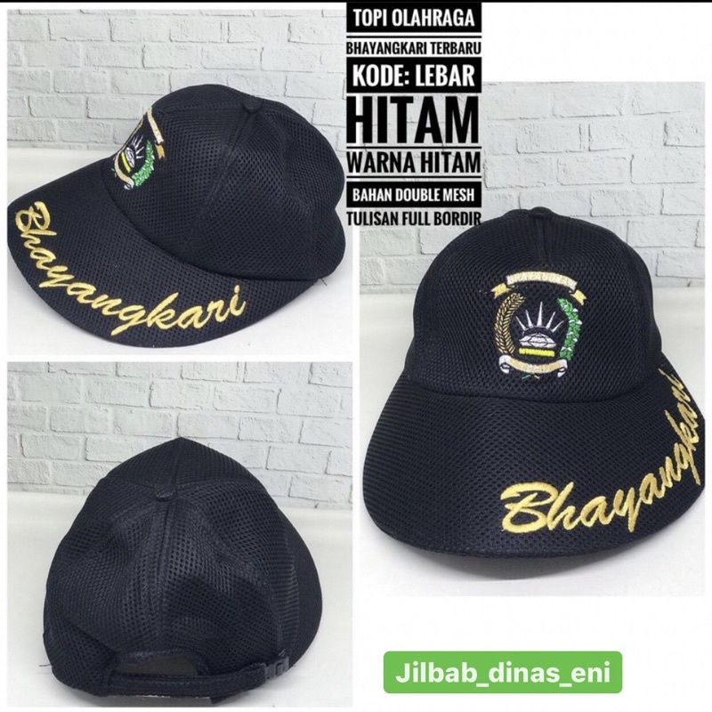 TERBARUUU TOPI OLGA BHAYANGKARI  kode : LEBAR HITAM