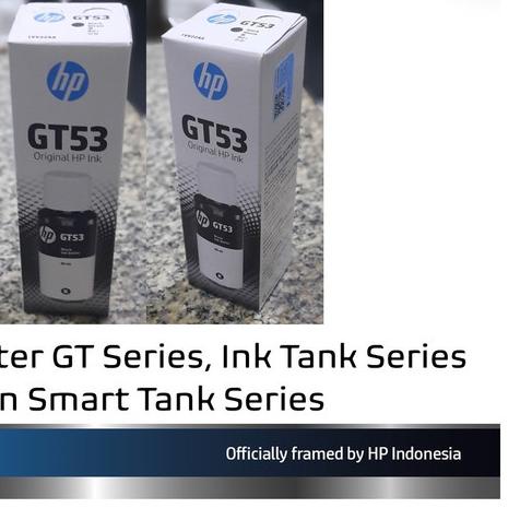 ۞ Tinta HP GT53 Black - Pengganti Tinta GT51 Original ➪