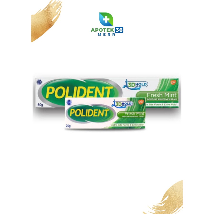 POLIDENT ADHESIVE 20GR, 60GR