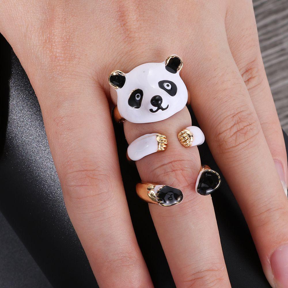 Lily Animal Set Cincin Wanita Pria New Creative Fashion Cute Cat