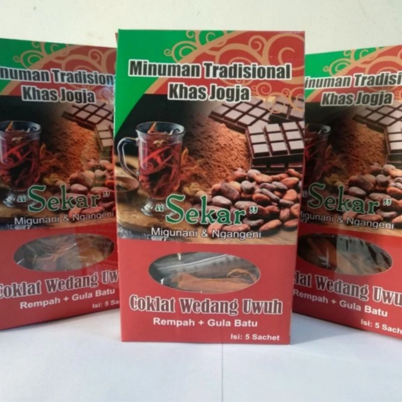 

SEKAR Coklat Wedang Uwuh isi 5 sachet | Minuman Tradisional Khas Bantul Jogja