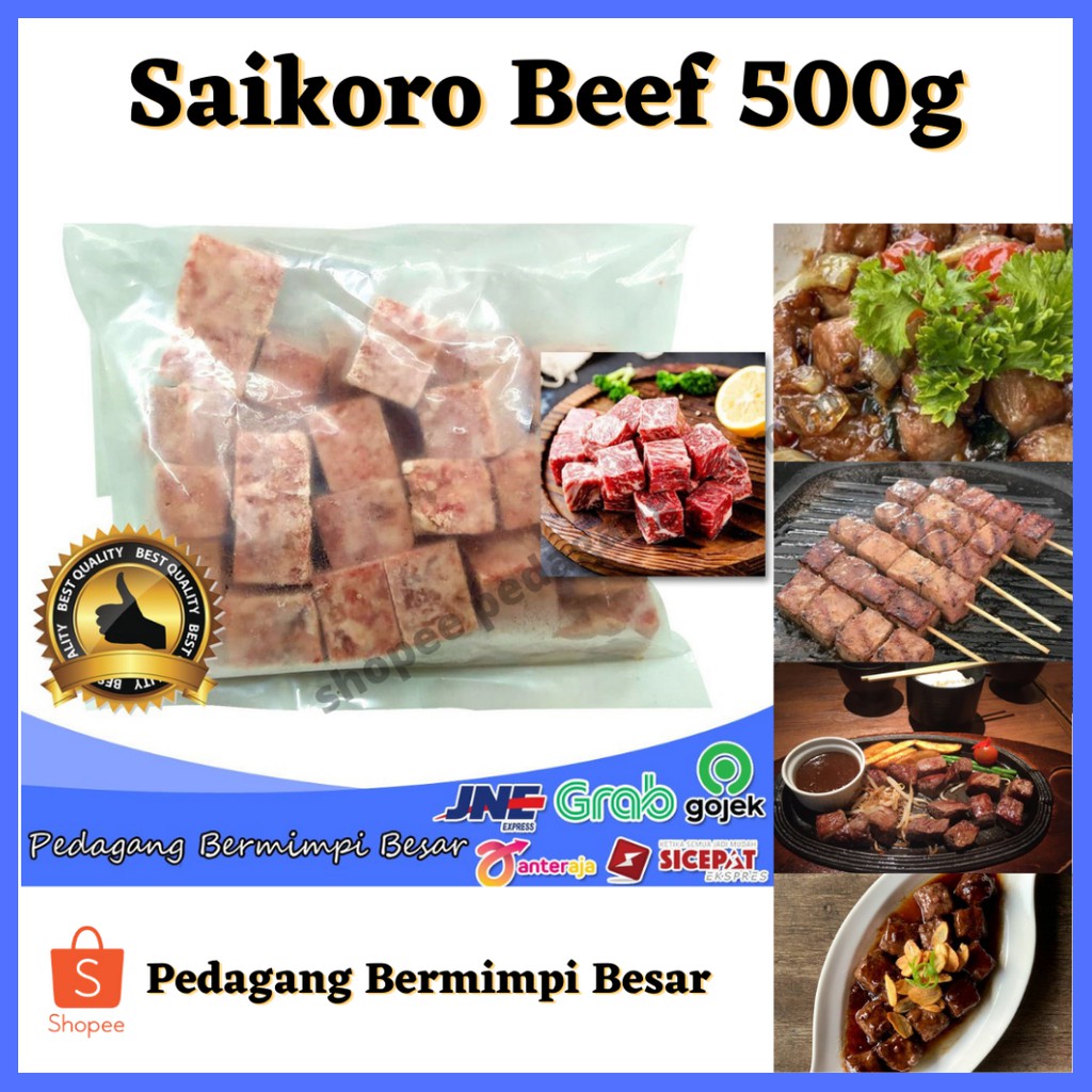 

Daging Saikoro 500g/Saikoro Beef 500gr/US Beef/Daging Saikoro US