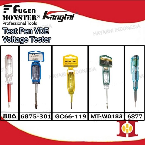 Obeng Min Tespen Listrik Testpen 100 500 AC VAC Volt Lampu Indikat0r